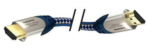 In-akustik Premium – High Speed HDMI Kabel mit Ethernet, HDMI 2.0, Blau/Silber, 3m - 5