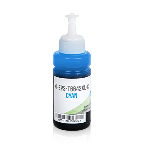5x Kineco Tinte kompatibel zu Epson EcoTank ET-2500 ET-2550 ET-2600 ET-2650 ET-4500 ET-14000 L100 L110 L1300 L200 L210 L350 L355 L365 L455 L550 L555 L565 – je 70 ml - 3
