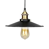 Lampe Suspension Vintage, Maxsal E27 Lustre Plafonniers (sans ampoule) Style Retro Industrielle, Plafonnier Abat-jour Installation Facile au Café, Restaurant, Couloir etc 