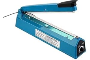 electromax 300mm Impulse Heat Sealer Food Bag, Manual Fast Sealing, For PP And PE Plastic Bag Sealing Machine EE-300, including 1 Set of Electric Heating element Wire High Temperature Cloth.