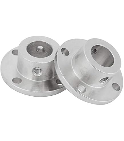 DMiotech Coppia Flangiati Per Alberi - Accoppiatori Rigidi 12mm Per Modellismo E Fai Da Te