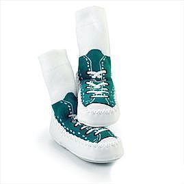Mocc Ons By Sock Ons TURQUOISE Sneaker size 18-24 Months - NEW DESIGN!