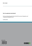 Der Europäische Gerichtshof: Eine kurze Darstellung der Struktur des EuGH, sowie der Klagearten und Vorabentscheidungsverfahren by 