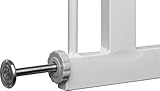 IB-Style – Treppengitter / Türgitter BERRIN | Erweiterbar durch Verlängerungen | 75 – 175 cm | Auto-Close – automatisches Schließen | Metall Weiß| Spannbreite 95 – 105 cm - 6