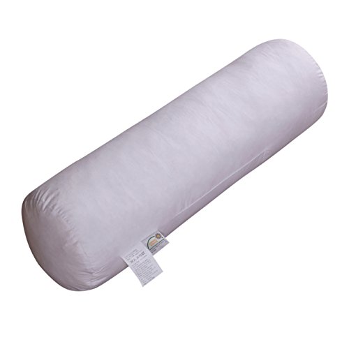Goose Down And Feather Round Bolster Pillow Neckroll Pillow Body