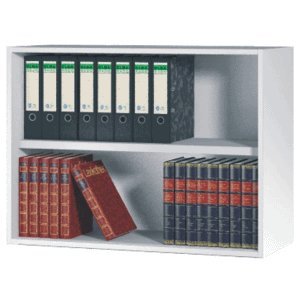 Preisvergleich Produktbild Kerkmann Aufsatzschrank offen 2 OH HxBxT 74x100x42cm lichtgrau