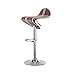 Produktbild LFFYIZI HJHY® Barhocker Barhocker Hebebühne Drehen Hochstuhl Bar Frontschreibtisch Registrierkassen Drehstuhl Metall korrekte Sitzhaltung (Farbe : Plaid leather)