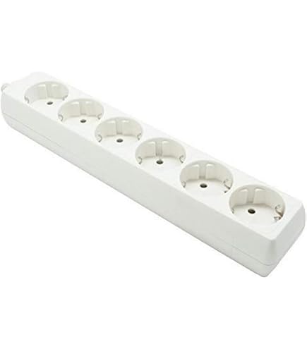 Regleta Zenitech - 4 Tomas 16A Con Interruptor - Cable 1m - Blanco - Certificado NF