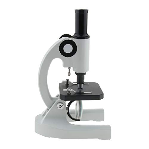 Almencla 200X Microscope Bio-microscope Biology Experiment Kit For Students Teaching, can prevent the objective lens from hitting the sample