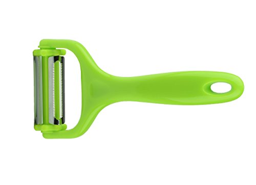 Premium Gemüseschäler | 3 in 1 | Obstschäler | Universalschäler | Julienneschneider | Pendelschäler | Sparschäler | Schälmesser | für Kartoffeln, Karotten, Äpfel, Zucchini, Spargel, uwm – spezialgehärtete Klingen | ultra-scharf | einfach zu reinigen - 2