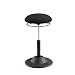 Produktbild IntimaTe WM Heart Sitzhocker Bürohocker Fitness Stuhl, Modern Barhocker Drehhocker Bürostuhl Drehstuhl höhenverstellbar, Geeignet für den im Büro oder im Home Office,Schwarz
