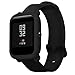 Produktbild Huhu833 Sport Schutzhülle für Xiaomi Huami Amazfit Bip Youth Watch, Alles inklusive Rahmen PC Gehäuseabdeckung Weiche Silikon Hülle TPU Schutz Hülle mit Bildschirmschutz (Schwarz)