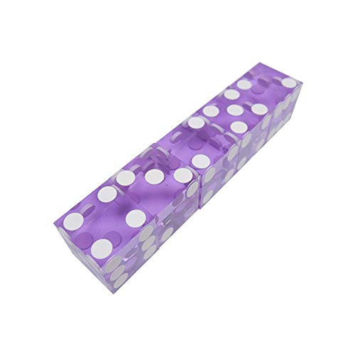 Preisvergleich Produktbild 19mm Casino Dice mit den Kanten Seriennummern transluzent klar D6 Würfel