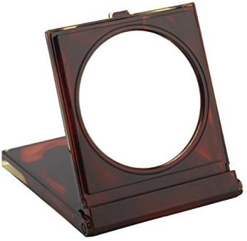 Fancy Metal Goods Tortoise Shell Free Standing Travel Mirror in Case