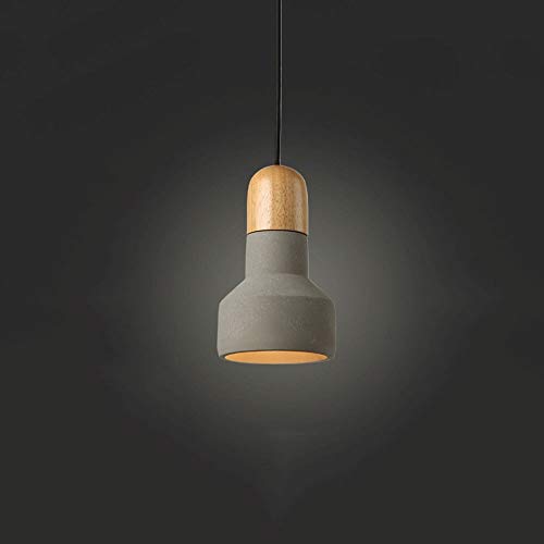 Preisvergleich Produktbild Chandelier- DD Nordic Einstellbare Zement Pendelleuchte Kreative Schlafzimmer Deckenleuchte Moderne Minimalistische Lässige Massivholz Kronleuchter 0425DD (Farbe : A)