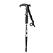 Produktbild LIOOBO Retractable dreiteilige Trekkingstöcke 65-135 cm Anti Shock Aluminium Trekking Trail Pole Wandern Sticks Wandern Pole Camping Bergsteigen Stöcke Krücke mit Gummi Tipps Protektoren (Silber)