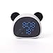 Produktbild MUTANG Panda Wecker Multifunktionsspiegeluhr mit Aufnahme-Snooze-Funktion Sprachaktiviertes, wiederaufladbares USB-Nachtlicht Aufwachlicht Schminkspiegeluhr (Farbe : B)