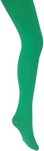 Mysasi Ladies 40 denier Opaque Tights Seven Colours Available (Average Size Medium (Hips 36"/42"), Emerald Green)