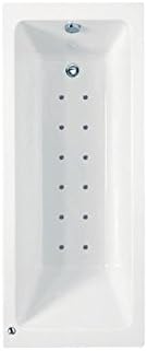 Phoenix Rectangularo No 4 System 2 Amanzonite/Acrylic Double Ended Whirlpool &amp; Spa Bath 1700mm x 750mm
