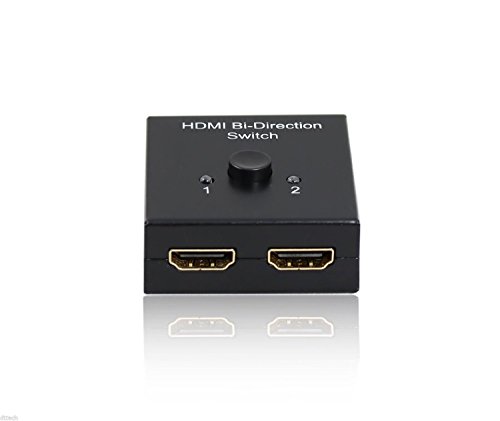 Aussel 2-Port-2×1 / 1×2 3D 1080P HDMI Bidirektionale Switch Handbuch Rangierlok-Teiler - 3