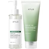 Anua Mild Double Cleanser Duo for Facial Cleansing : Heartleaf Pore Control Cleansing Oil Mild &amp; Heartleaf Quercetinol Pore D