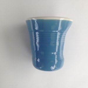 Top Moka - Coffee Shot Glass - Fine Porcelain with Ergonomic Grip - 50ml Approximately - Light Blue