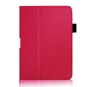 Bingsale® PU Lender Hülle Lederhülle Case Cove Schutzhülle Ledertasche im Bookstyle für Amazon Kindle Fire 7“/ Kindle Fire HD 7“/Kindle Fire HD 8.9“ Tasche mit mit verstaubarer Stylus Halterung (Color :Lila, schwarz,Orange, grün,Rot ,hellblau, hot Rosa , Rot, dunkel blau) + one zubehör stylus in Schwarz (nicht für den neuen Kindle Fire HD 7 2013 geeignet) (Kindle Fire HD 7“, Hot Rosa) - 5