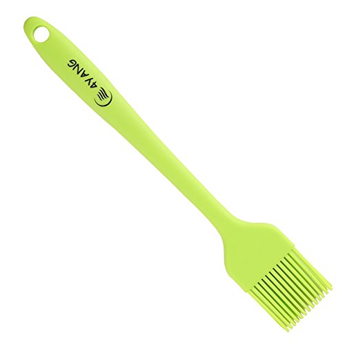 4YANG 8er Set Silikon Küchenhelfer -Perfekt zum Kochen und Backen, Küchenzubehör-Hitzebeständige Pfannenwender Turner, Schaumlöffel , Schöpfkelle , Löffel, Löffel Spatel, Spoonula, Küchenspatel, Basting Pinsel (Bunt) - 7