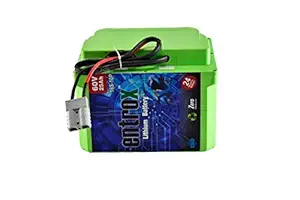 ENTROX 60v 25Ah Lithium ion battery suitable for ebikes with high grade Metal box and Charger COMBO