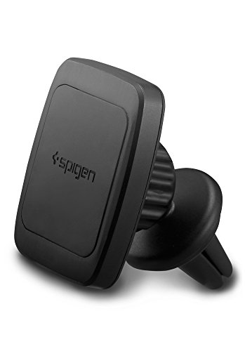 Car Phone Holder, Spigen Kuel [Air Vent Magnetic] [Hexa Neodymium Core] [Universal 360º One Touch] Phone Holder Car Mount Holder Mobile holder Car Mobile Phone Holder for for Large Phones - iPhone 7/7 Plus/6S/6S Plus, Galaxy S8/S8 Plus/S7/S7 Edge/S6,Galaxy Note 5/4, Nexus 5X/6P, LG G6/G5, Google Pixel/Pixel XL, Huawei and More Smartphones, Mobile Holder Car Cradle - A201