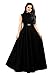 vaidehi creation Women's Twill Tafeta Anarkali Style Gown(Black)