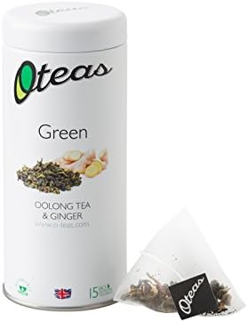 Oteas Oolong Tea And Ginger Green Tea Tin (Pack of 3, 45 Tea Bags)