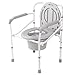 Produktbild MMHJJ-Commode chair Toilettenstuhl Gepolsterter Sitz FüR Handicap Und Senioren Anti-Rutsch-Antrieb Medizinisch FüR Einfache BenutzerüBergabe Kommodenstuhl Toilettenhilfe & Sicherheitshilfen