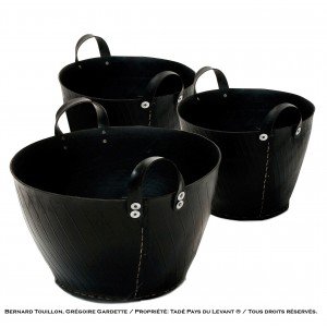 Gummikorb aus recycelten Reifen, groß - 2