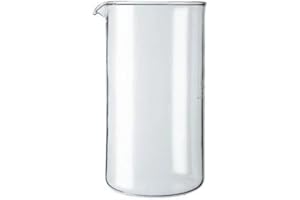 CAFÉ OLÉ Café Ole Cup Spare Replacement Glass Beaker Suitable For Grunwerg Classic Cafe Ole Cafetieres, Pack of 1(8 Cups capacity)