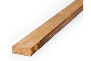 Terrassbrädor av teak från BioMaderas®, 50 mm bredd, 19 mm tjocklek (150 cm längd)