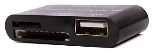 DuraGadget 4+1 in 1 Karten-Lesegerät für Samsung Galaxy Tab A 10.1 SM-T580 Wi-Fi / T585 LTE / Samsung Galaxy Tab A 9.7 Wi-Fi SM-T550NZKADBT / Samsung Galaxy Tab A 9.7 LTE SM-T555NZWADBT Tablets - 6