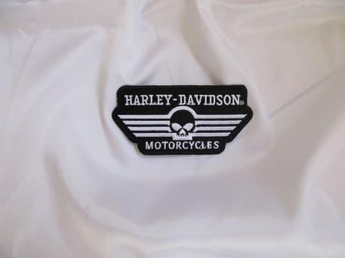 Item is next day delivery. Harley Davidson Iron on Patch 12x6 cm when you're Sew On Shipping to France and England 4-6 days