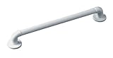 Homecraft AA6061F Plastic Fluted/Ribbed Safety Grab Rail - 24 inch/61 cm, White (Eligible for VAT relief in the UK)