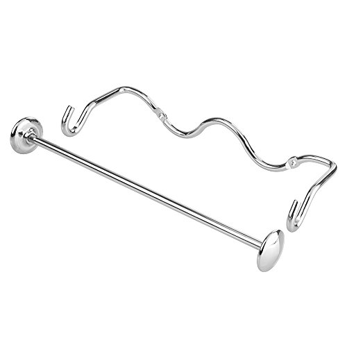 mDesign Küchenrollenhalter Wand – Rollenhalter Küchenrolle – Halter für Küchenrolle – für Schrank- oder Wandmontage – 5,9 cm x 34,6 cm x 10,7 cm - 4