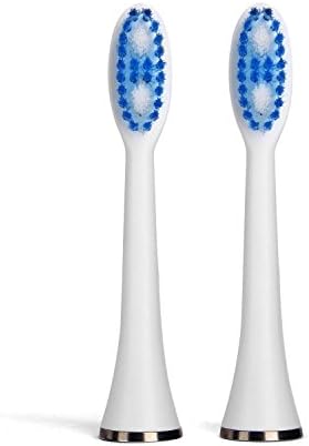 SweetLF 2-pack Electric Toothbrush Replacement Clean Brush Heads for SweetLF 3 Modes Intelligent Rechargeable IP7X Waterproof Tooth Brush,Blue