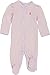 Ralph Lauren Baby Girls Long-sleeved playsuit, Light Pink, size 1M