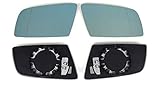 e60 aussenspiegel rückwärtsgang 2er Pack Spiegelgläser, links und rechts, beheizbar, blau, passend für: BMW 5er E60 E61 (Limousine & Touring) Baujahr von 07.2003 bis 03.2010, BMW 6er E63 E64 ab Baujahr 01.2004. NICHT AUTOMATISCH ABBLENDBAR / kein Elektrochrom! Gläser haben wie abgebildet je 2x Heizkontakte. (Anstelle von elektrochromen Gläsern verwendbar, dazu kleine Umbaumaßnahmen an Steckern erforderlich)
