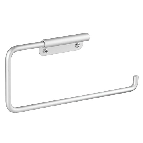 mDesign Toilettenpapierhalter wandmontiert – Klorollenhalter fürs Badezimmer – Papierrollenhalter zum an die Wand hängen - 4