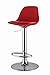 Produktbild Barhocker Okola 29, Farbe: Rot - Abmessungen: 82 - 104 x 39 x 40 cm (H x B x T)