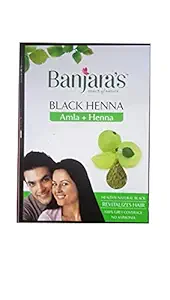 Banjaras Black Henna Enriched with Amla (5 x 10 g Sachets)