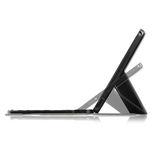 Infiland Samsung Galaxy Tab A 10.1 Slim Bluetooth Tastatur Hülle- Ultradünn leicht SmartShell Ständer Schutzhülle mit magnetisch abnehmbar drahtloser Bluetooth Tastatur für Samsung Galaxy Tab A 10.1 Zoll Wi-Fi/ LTE (2016) SM-T580N/SM-T585N Tablet-PC(QWERTZ Tastatur,Grün) - 6