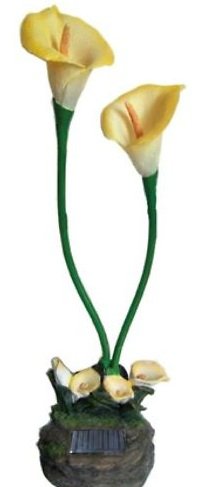 Preisvergleich Produktbild Outdoor-Solar-Garten Cala Lily mit weißer LED