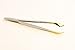 GOLD TIP SLANT TWEEZER - CARBON STEEL - HAIR REMOVAL - BEAUTY CARE BRAND - NON SLIP GRIP - PRECISION GROUND TIPS