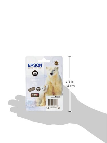 Epson Original T2611 Tintenpatrone Eisbär, Singlepack Foto schwarz - 2